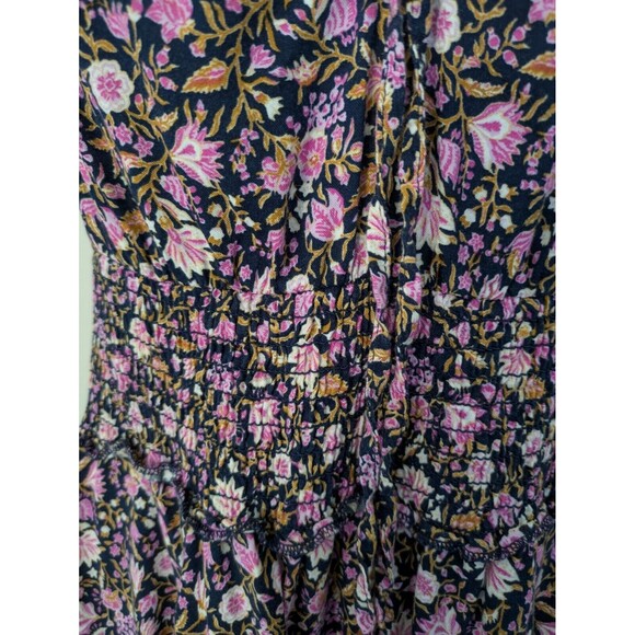 Old Navy Tiered Cap-Sleeve Floral Cottagecore Babydoll Milkmaid Midi Dress SZ XS - Picture 15 of 16